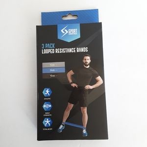 SPORT ESSENTIAL 3 PACK LOOPED RESISTANCE BANDS